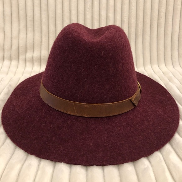 Frye Harness Wool Felt Tall Crown Fedora Hat NWT - Picture 5 of 10